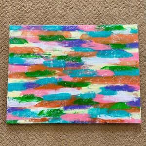 Abstract acrylic painting